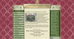 Desktop Screenshot of millerplonkafuneralhome.com